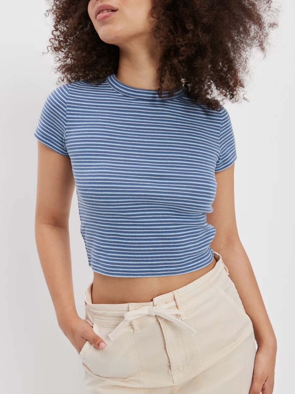 American Eagle Cropped “Hey Baby” Tee